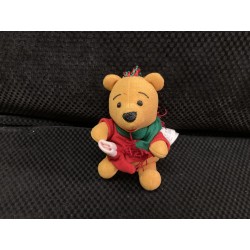 Santa Pooh Felt Ornament