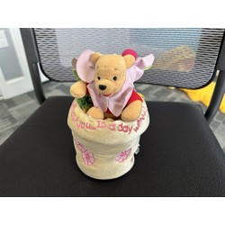 Plush Pooh in a Flower Pot